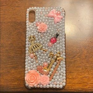 iPhone XS Max case. Pearls and Heels